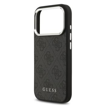 GUESS 4G MAGSAFE szilikon telefonvédő (ütésállóság, műanyag hátlap) FEKETE Apple iPhone 17 Pro kép