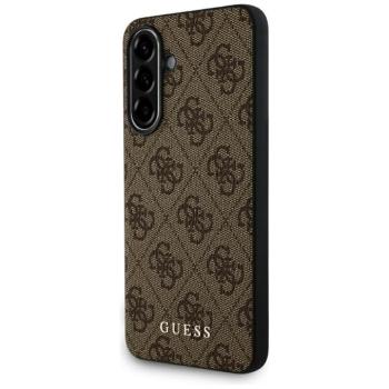 Guess 4G Metal Gold Logo Samsung Galaxy A56 hátlap tok, barna kép