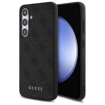 Guess 4G Metal Gold Logo Samsung Galaxy S24 FE hátlap tok, szürke GUHCS24FEG4GFGR kép