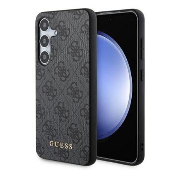 Guess 4G Metal Gold Logo Samsung Galaxy S24 hátlap tok, fekete GUHCS24SG4GFGR kép