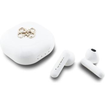 Guess 4G Metal Logo TWS vezeték nélküli fülhallgató, fehér-arany kép