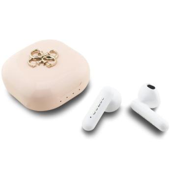 Guess 4G Metal Logo TWS vezeték nélküli fülhallgató, rózsaszín-fehér kép