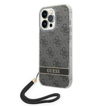 Guess 4G Print Strap Apple iPhone 14 Pro Max hátlap tok, fekete kép