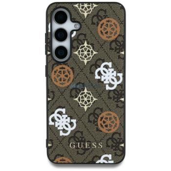 Guess 4G Printed Colored Peony Pattern MagSafe-kompatibilis tok Samsung Galaxy S25 Ultra - barna kép