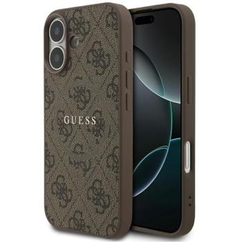Guess 4G Ring Classic Logo Apple iPhone 17 MagSafe hátlap tok, barna kép