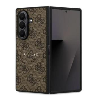 GUESS 4G RING CLASSIC LOGO szilikon telefonvédő (ütésállóság, textil hátlap, MagSafe) SÖTÉTBARNA Samsung Galaxy Z Fold7 (SM-F966) kép