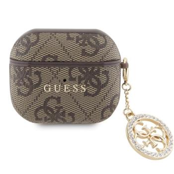 Guess 4G Script PC/PU Charm Apple AirPods 3 tok, barna kép