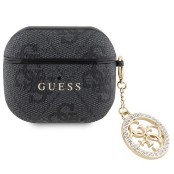 Guess 4G Script PC/PU Charm Apple AirPods 3 tok, fekete kép