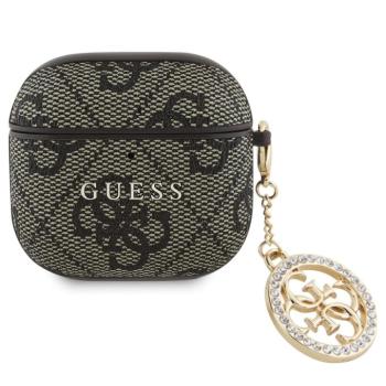 Guess 4G Script PC/PU Charm Apple AirPods 4 tok, barna kép