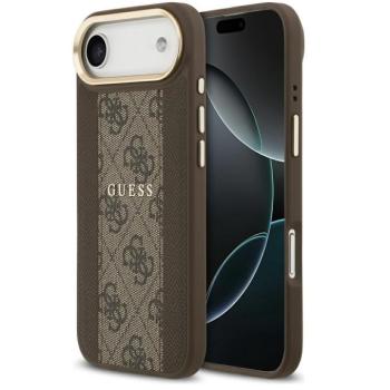 Guess 4G Stripe Apple iPhone Air (2025) MagSafe tok kameravédő kerettel, barna-arany kép