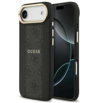 Guess 4G Stripe Apple iPhone Air (2025) MagSafe tok kameravédő kerettel, fekete-arany kép