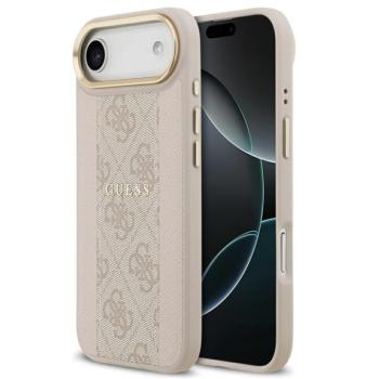 Guess 4G Stripe Apple iPhone Air (2025) MagSafe tok kameravédő kerettel, rózsaszín-arany kép