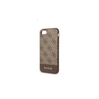Guess 4G Stripe Apple iPhone SE 2022/2020/8/7 szilikon hátlap tok, barna kép