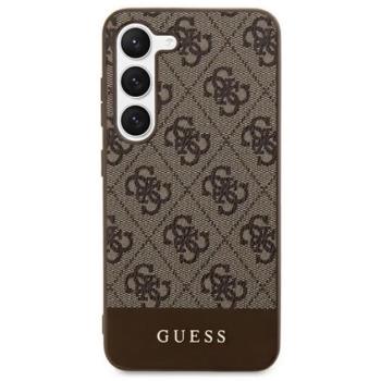 GUESS 4G STRIPE műanyag telefonvédő (textil hátlap) BARNA Samsung Galaxy S24 Ultra (SM-S928) kép