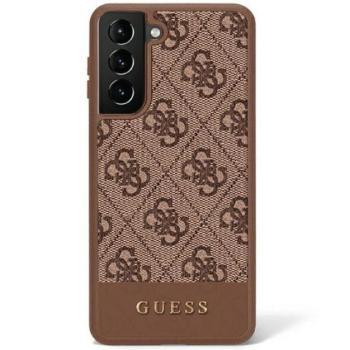 Guess 4G Stripe Samsung Galaxy S23+ szilikon tok, barna kép