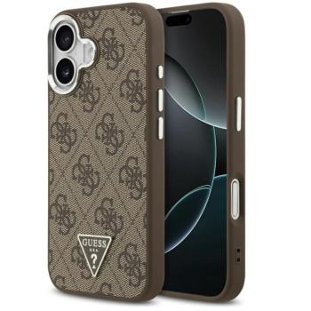 Guess 4G Triangle Logo Apple iPhone 17 MagSafe hátlap tok, barna kép