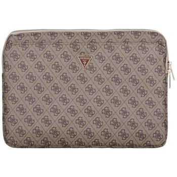 Guess 4G Zipper Pocket Triangle Logo laptoptáska 14&quot; - barna kép