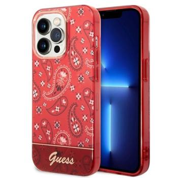 Guess Bandana Paisley Apple iPhone 14 Pro Max hátlap tok, piros kép