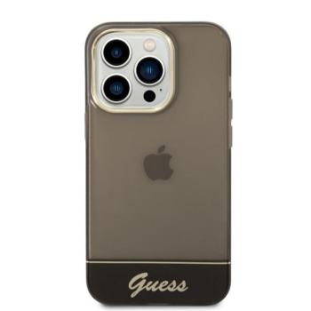 Guess Camera Outline Translucent Apple iPhone 14 Pro hátlap tok, fekete kép