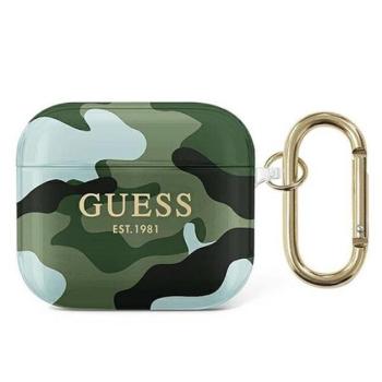 Guess Camo Collection Apple AirPods 3 tok, zöld-világoskék kép