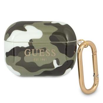 Guess Camo Collection Apple AirPods Pro tok, zöld-fekete kép