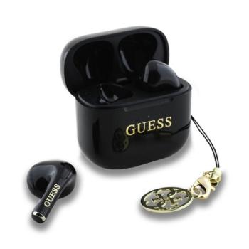 GUESS CLASSIC LOGO CHARM bluetooth fülhallgató SZTEREO (v5.4, TWS, mikrofon + töltőtok) FEKETE kép
