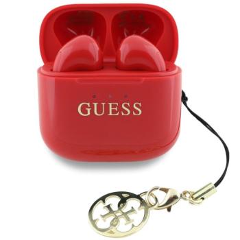 Guess Classic Logo Charm TWS vezeték nélküli fülhallgató, piros kép