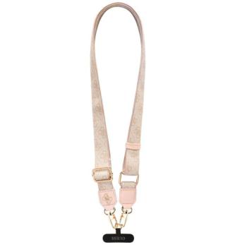 Guess Crossbody Strap PU 4G Metal Logo univerzális pánt, rózsaszín kép