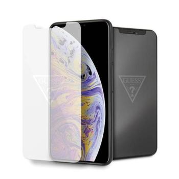 Guess Edzett üveg GUTGMI65TR iPhone Xs Max láthatatlan logós kijelzővédő fólia kép