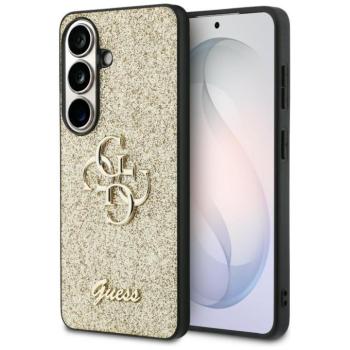 Guess Fixed Glitter Big 4G Metal Logo Samsung Galaxy S26 tok, csillámos, arany kép