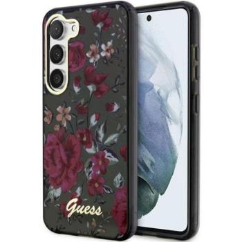 Guess Flower Collection Samsung Galaxy S23+ hátlap tok , keki kép