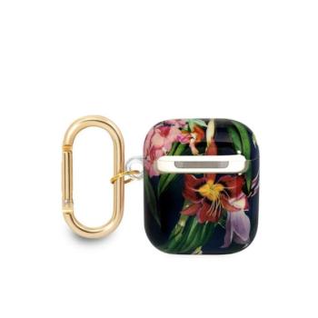 Guess Flower Print Apple Airpods tok, kék kép