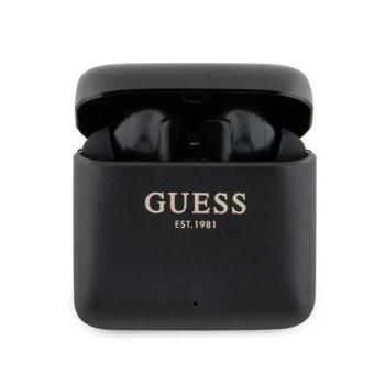 Guess fülhallgató Bluetooth GUTWSSU20ALEGK TWS + dokkoló állomás fekete Nyomtatott logó kép