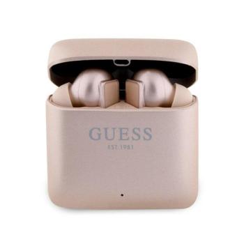 Guess fülhallgató Bluetooth GUTWSSU20ALEGP TWS + dokkoló állomás rózsaarany Nyomtatott logó kép
