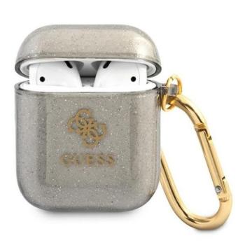 Guess Glitter Collection Apple AirPods 1/2 tok, fekete kép