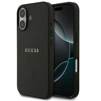 Guess Grained Ring Apple iPhone 17 MagSafe hátlap tok, fekete kép