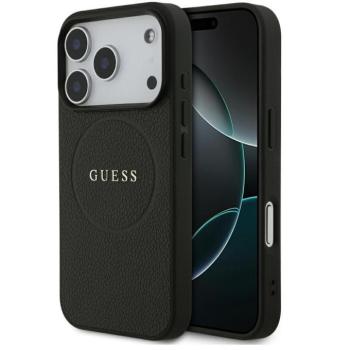 Guess Grained Ring Apple iPhone 17 Pro MagSafe hátlap tok, fekete kép
