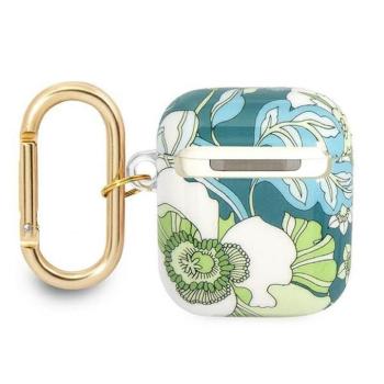 Guess GUA2HHFLN Flower Strap Collection tok AirPods 1/2 - zöld kép