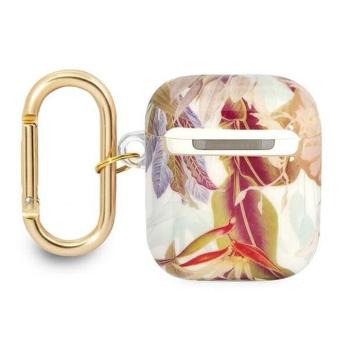 Guess GUA2HHFLU Flower Strap Collection tok AirPods 1/2 - lila kép