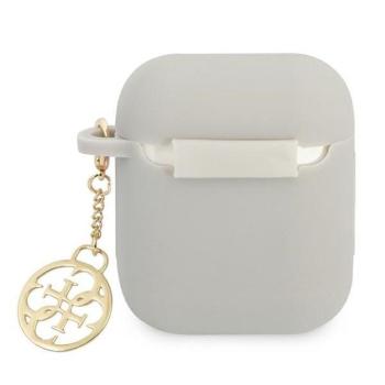 Guess GUA2LSC4EG Silicone Charm 4G Collection tok AirPods 1/2 - szürke kép