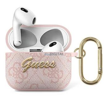 Guess GUA34GSMP 4G Script Metal Collection tok AirPods 3 - rózsaszín kép
