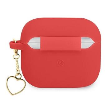 Guess GUA3LSCHSR Silicone Charm Heart Collection tok AirPods 3 - piros kép