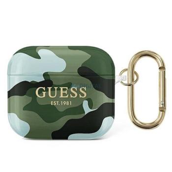 Guess GUA3UCAMA Camo Collection tok AirPods 3 - zöld terepmintás kép
