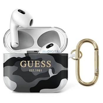 Guess GUA3UCAMG Camo Collection tok AirPods 3 - fekete kép