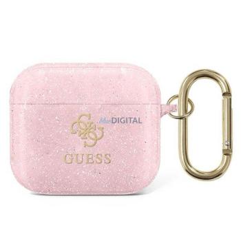 Guess GUA3UCG4GP Glitter Collection tok AirPods 3 - rózsaszín kép