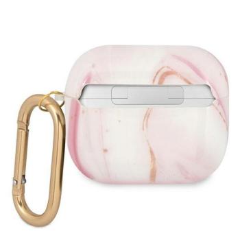 Guess GUA3UNMP Marble Collection tok AirPods 3 - rózsaszín kép