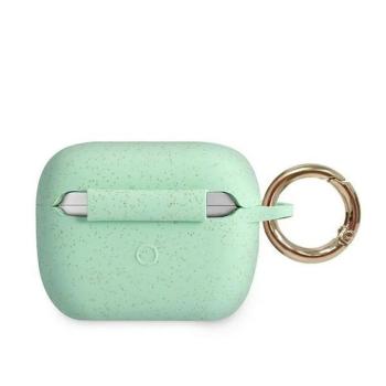 Guess GUACAPSILGLGN Silicone Glitter tok AirPods Pro - zöld kép
