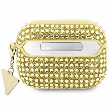 Guess GUAPHDGTPD Rhinestone Triangle Charm tok AirPods Pro - arany színű kép