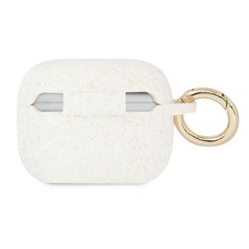 Guess GUAPSGGEH Silicone Glitter tok AirPods Pro - fehér kép