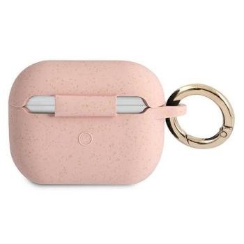Guess GUAPSGGEP Silicone Glitter tok AirPods Pro - rózsaszín kép